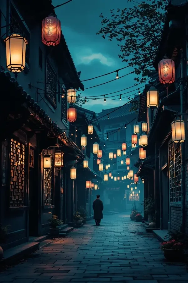 长街灯火